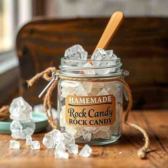Homemade Rock Candy - Sweet Sugar Crystals DIY